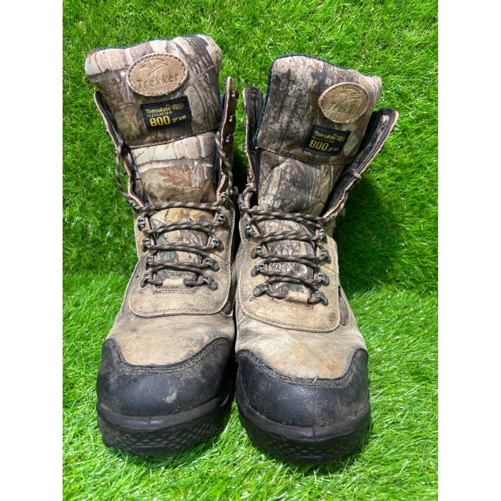 Trekker Men 813345 Camo Hunting Boots 800g Thinsulate Ultra Insulated Size 12W